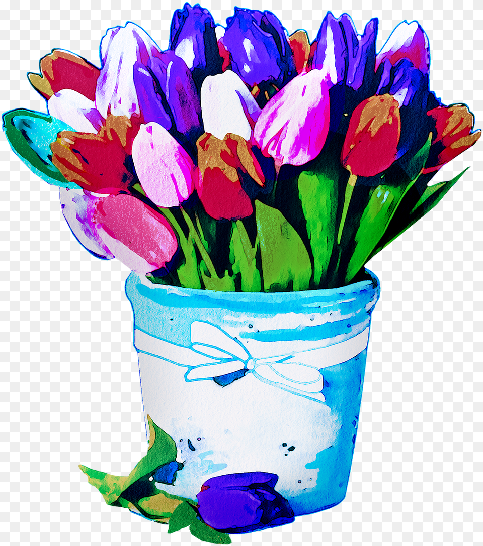 Watercolor Flowers Rose Free On Pixabay 8, Flower, Flower Arrangement, Flower Bouquet, Plant Png Image