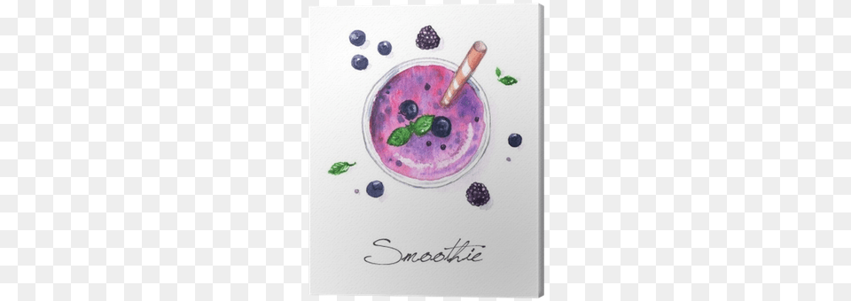 Watercolor Food Painting Smoothie Watercolour, Beverage, Juice, Berry, Fruit Free Transparent Png