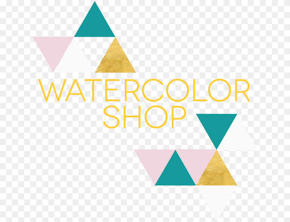 Watercolor Gallery Triangle Free Png Download