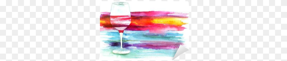 Watercolor Glass Of Red Wine With Painted Texture For Sip And Paint, Modern Art, Art, Alcohol, Liquor Free Png
