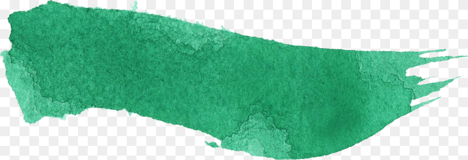 Watercolor Green Brush Stroke, Stain Png