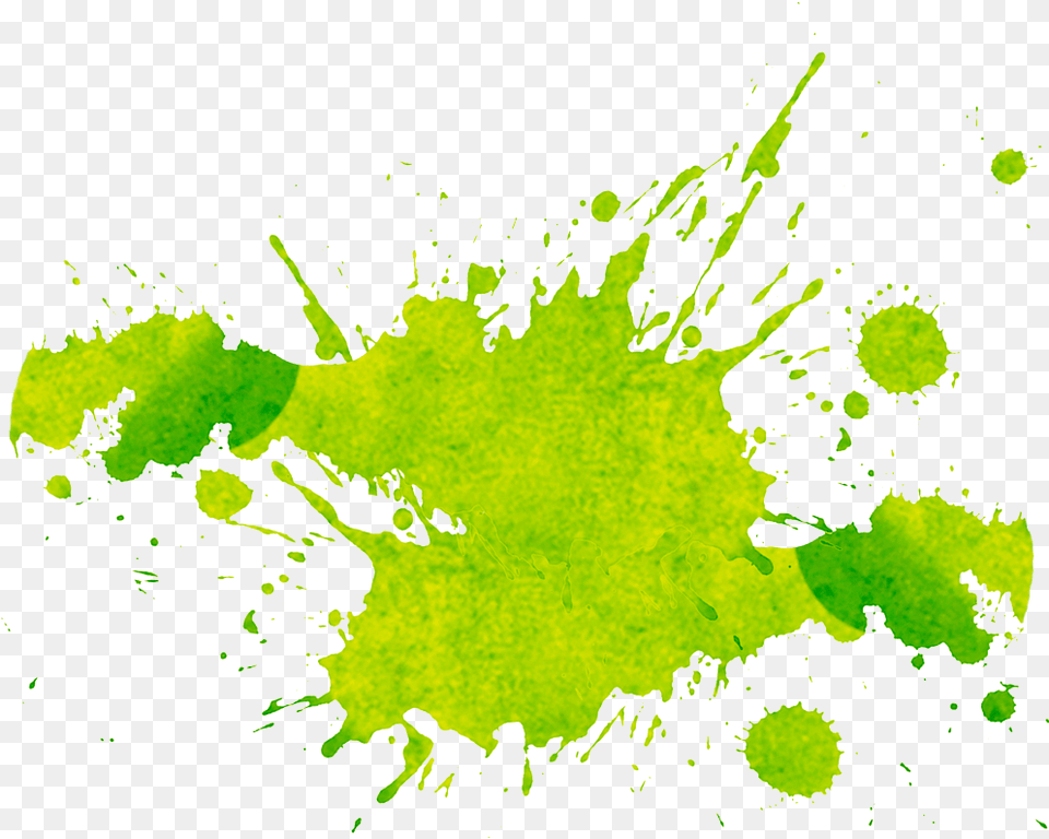 Watercolor Green Splash Picture Green Color Splash Free Transparent Png