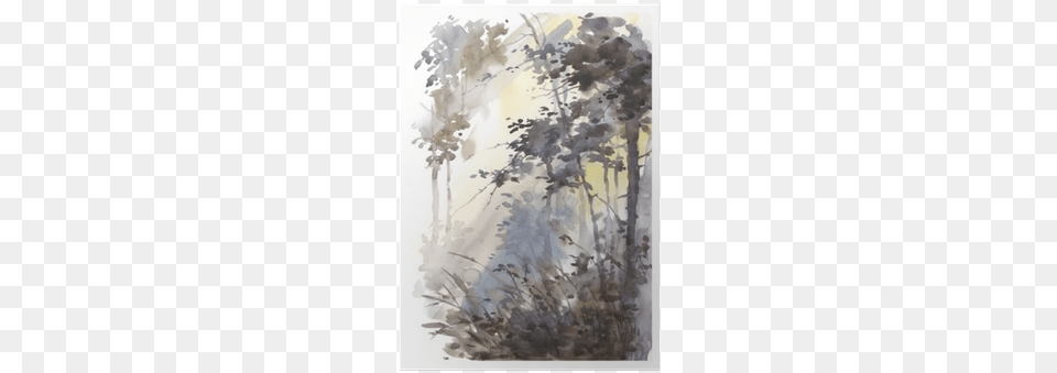 Watercolor Hand Painted Abstract Landscape Deep Forest Watercolor Painting, Art, Nature, Outdoors, Weather Free Transparent Png