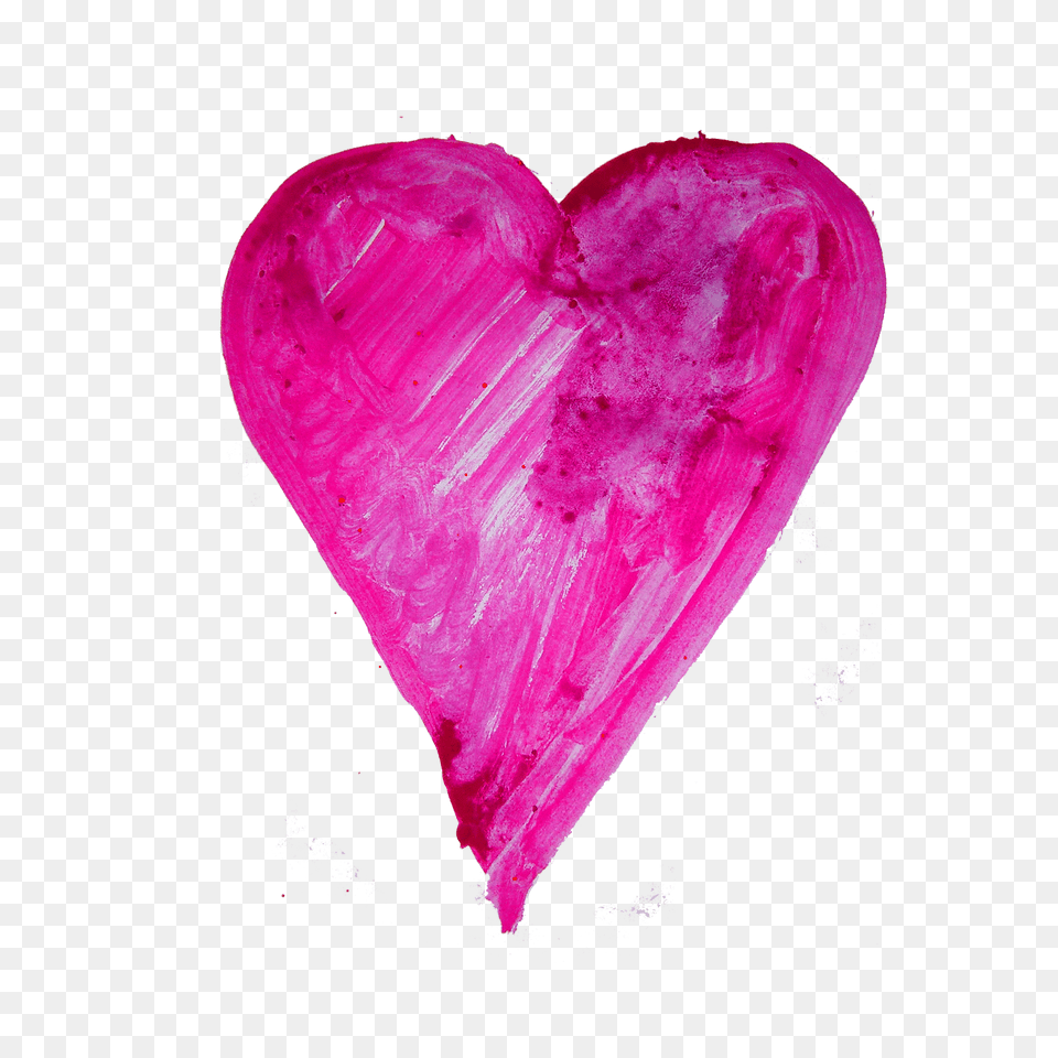 Watercolor Heart Free, Symbol, Love Heart Symbol Png Image