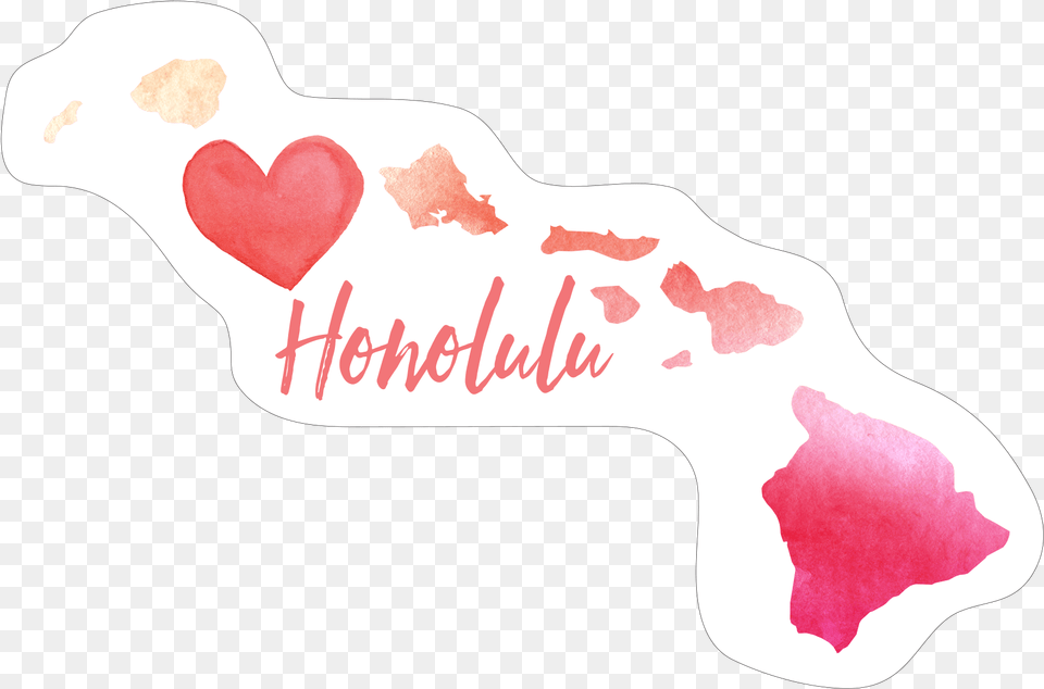 Watercolor Heart Hawaii Hawaiian Islands, Baby, Person Free Transparent Png