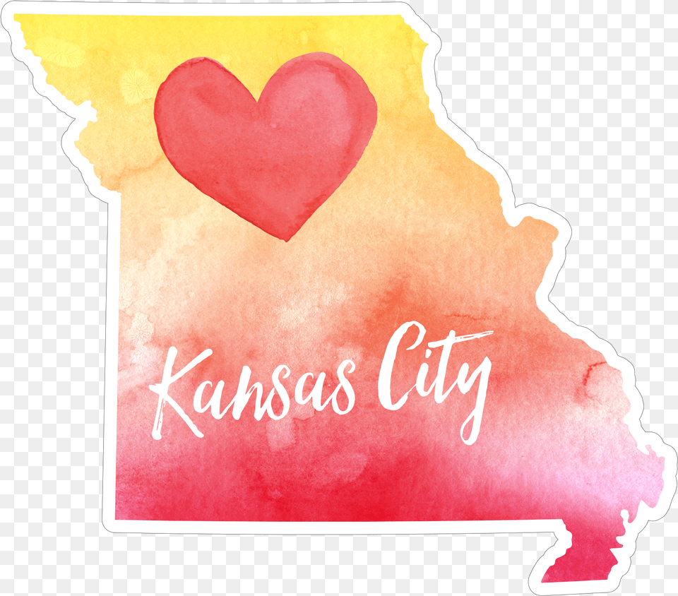 Watercolor Heart Missouri Heart, Envelope, Greeting Card, Mail, Baby Free Transparent Png