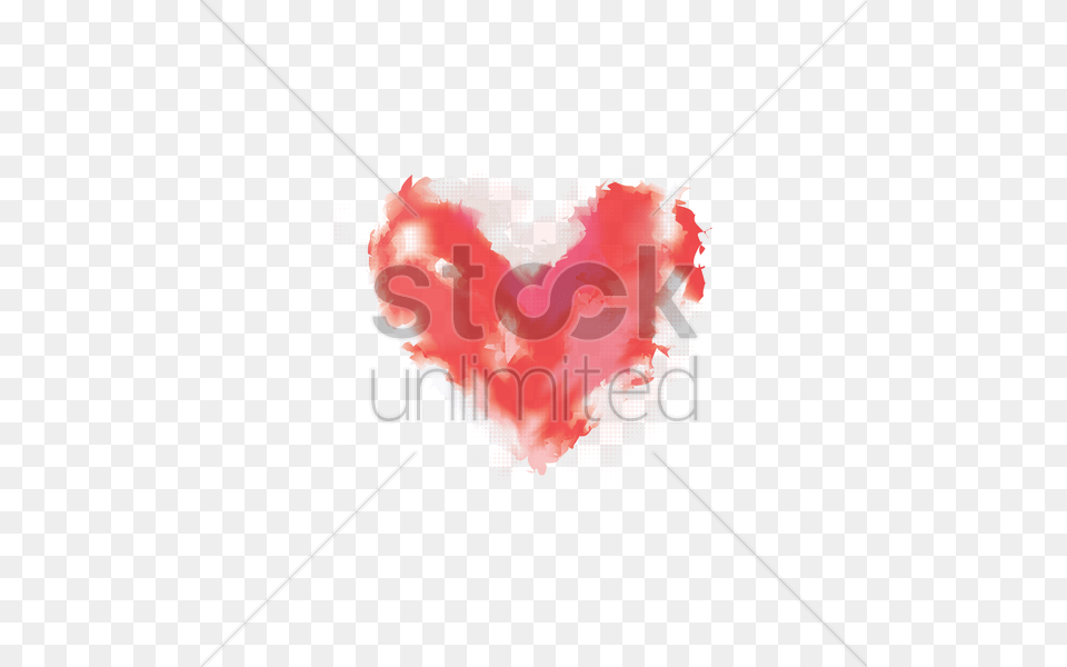 Watercolor Heart Vector Image Free Png