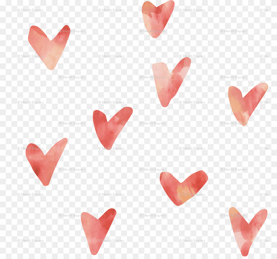 Watercolor Hearts Peaches And Cream Wallpaper, Flower, Petal, Plant, Heart Free Png