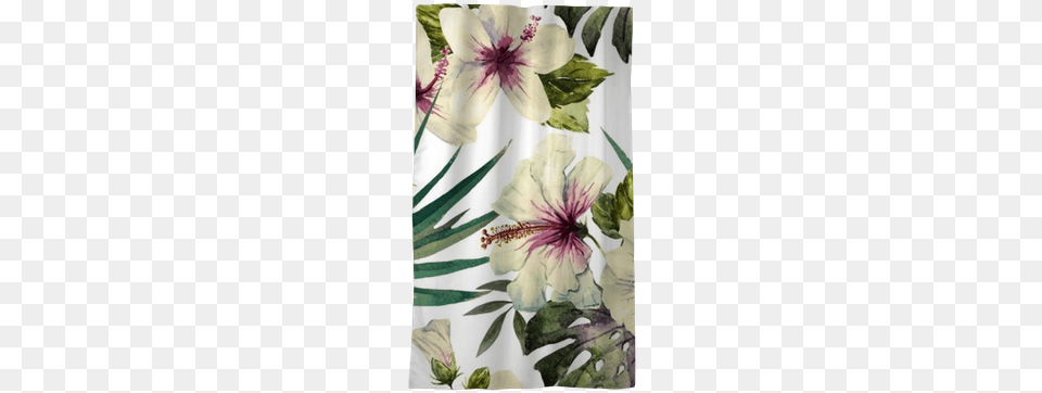 Watercolor Hibiscus Patterns Blackout Window Curtain 2018 Planner Daily Weekly Monthly 2018 Planner, Plant, Flower, Petal, Adult Free Png Download