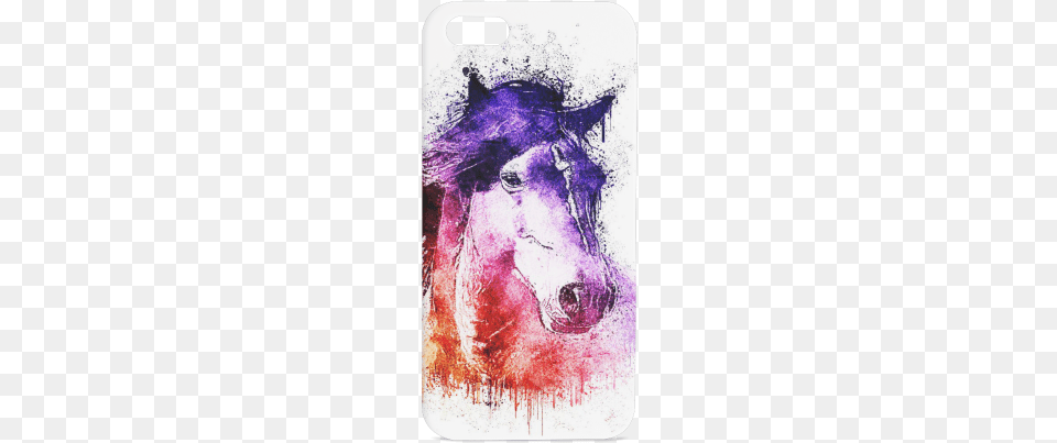 Watercolor Horse Hard Case For Iphone Se Watercolor Horse 15quot Laptop Sleeve, Art, Painting, Modern Art, Purple Png Image