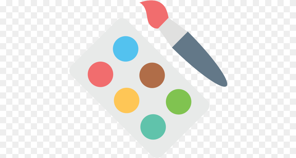 Watercolor Icon Circle, Paint Container, Brush, Device, Tool Png Image