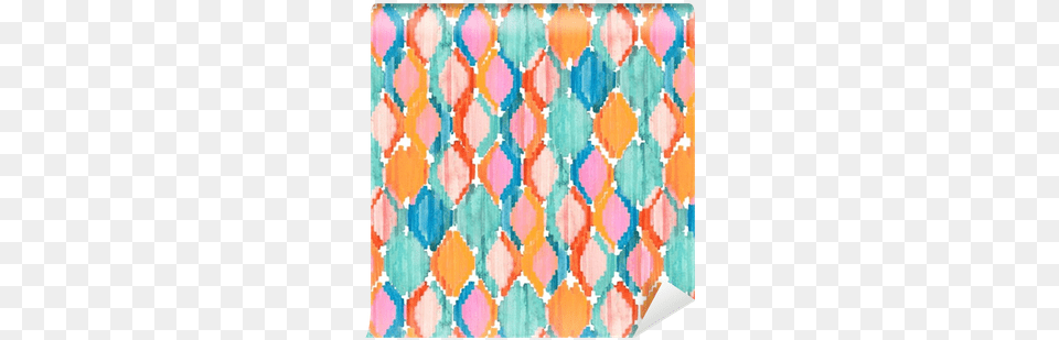 Watercolor Ikat Seamless Pattern Watercolor Painting, Home Decor, Rug, Person Png Image