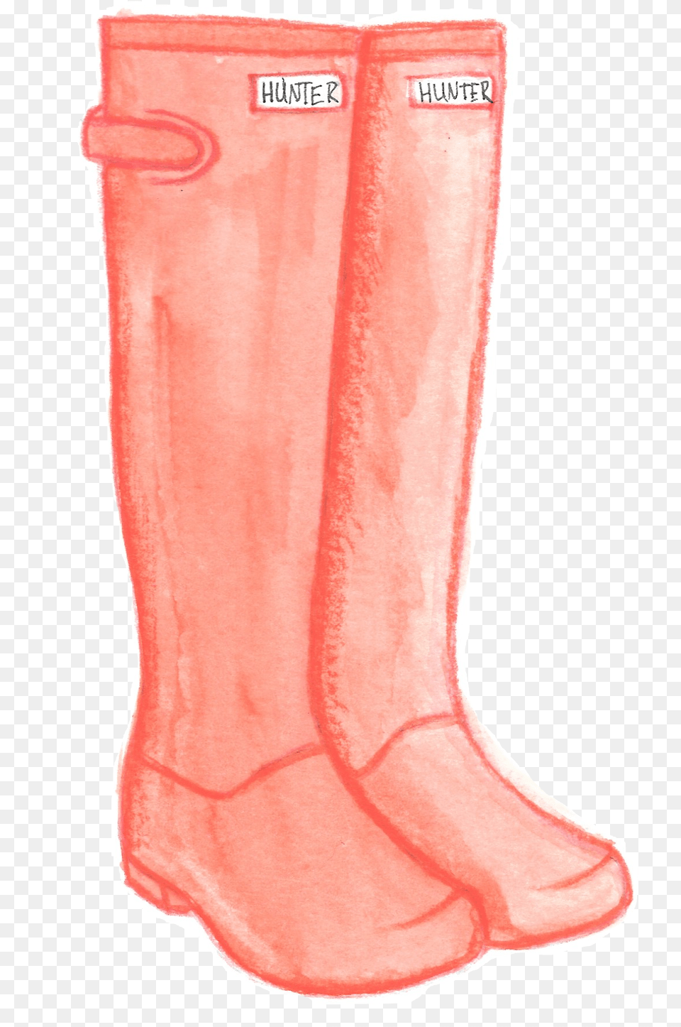 Watercolor Illustration By Caroline Mobley Ugg Rain Boots Watercolor, Boot, Clothing, Footwear, Riding Boot Png