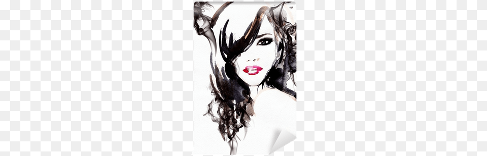 Watercolor Illustration Wall Mural Pixers We Live Poster Ismagilova39s Beautiful Woman Watercolor Illustration, Adult, Female, Person, Art Free Png