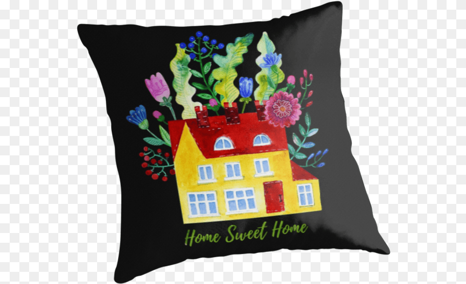 Watercolor Illustration39 Throw Pillow By Olga Matskevich Hello Brother, Cushion, Home Decor, Pattern, Embroidery Png Image