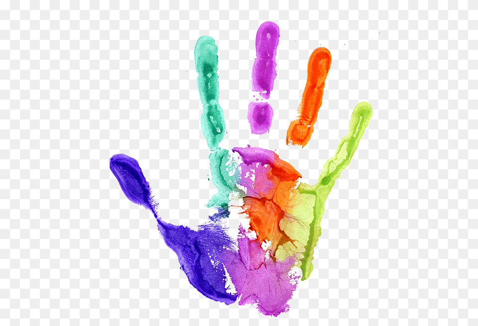 Watercolor Kids Handprint Vector Transparent Hand Print Paint, Purple, Paint Container, Person, Art Png