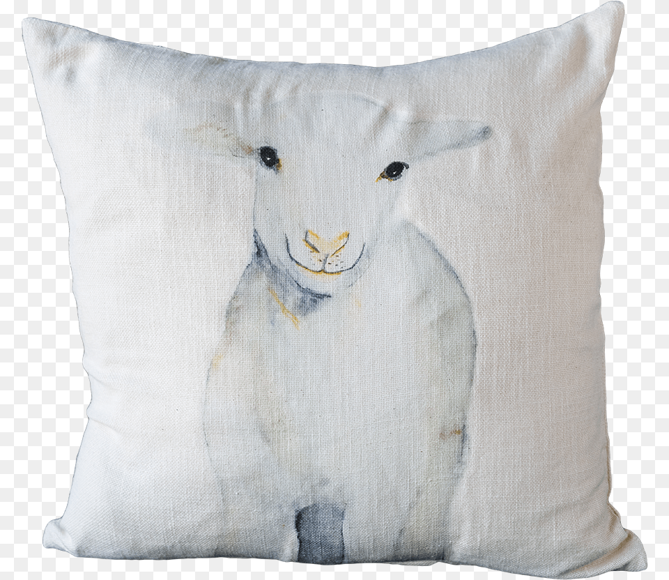 Watercolor Lamb Zip Watercolor Painting, Cushion, Home Decor, Pillow Png Image