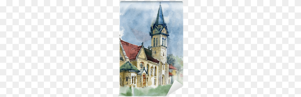 Watercolor Landscape Collection Watercolor Painting, Architecture, Building, Clock Tower, Spire Free Transparent Png