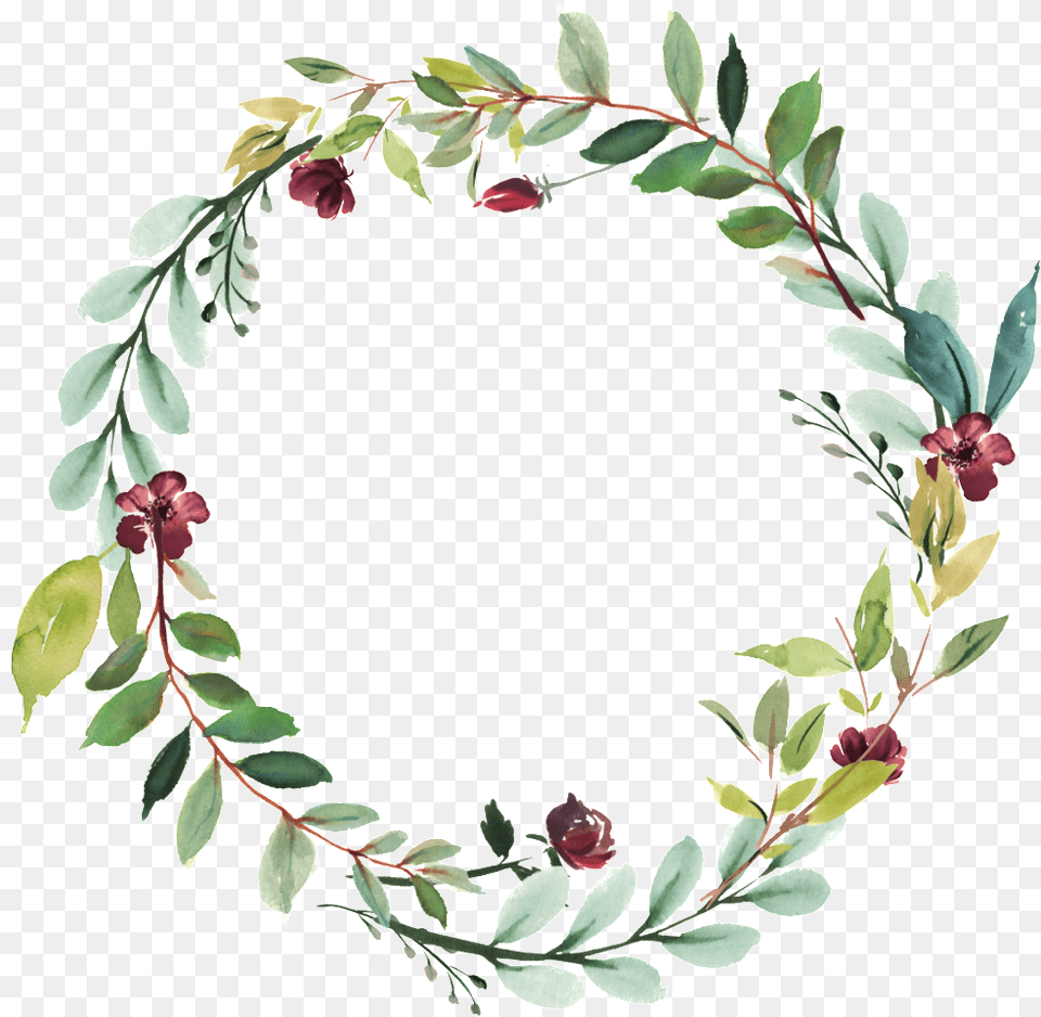 Watercolor Leaf Vector Clipart Watercolor Leaves Frame, Plant, Wreath, Flower, Rose Free Png