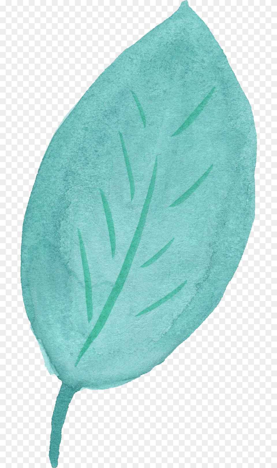 Watercolor Leaf Vol Blue Leaf Transparent Background, Plant, Flower, Animal, Fish Free Png Download