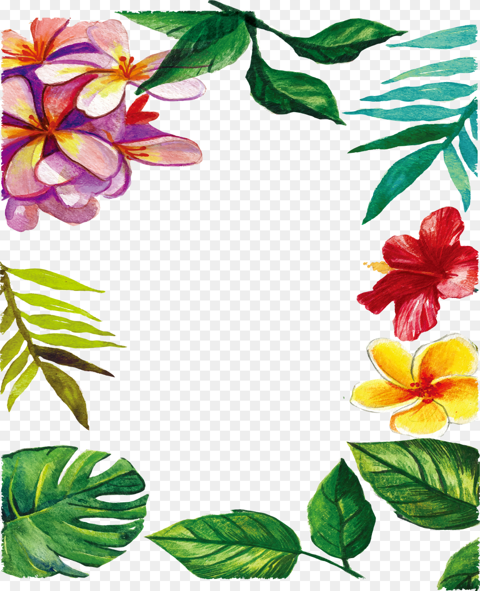 Watercolor Leaves Flower Painting, Leaf, Plant, Pattern, Petal Png