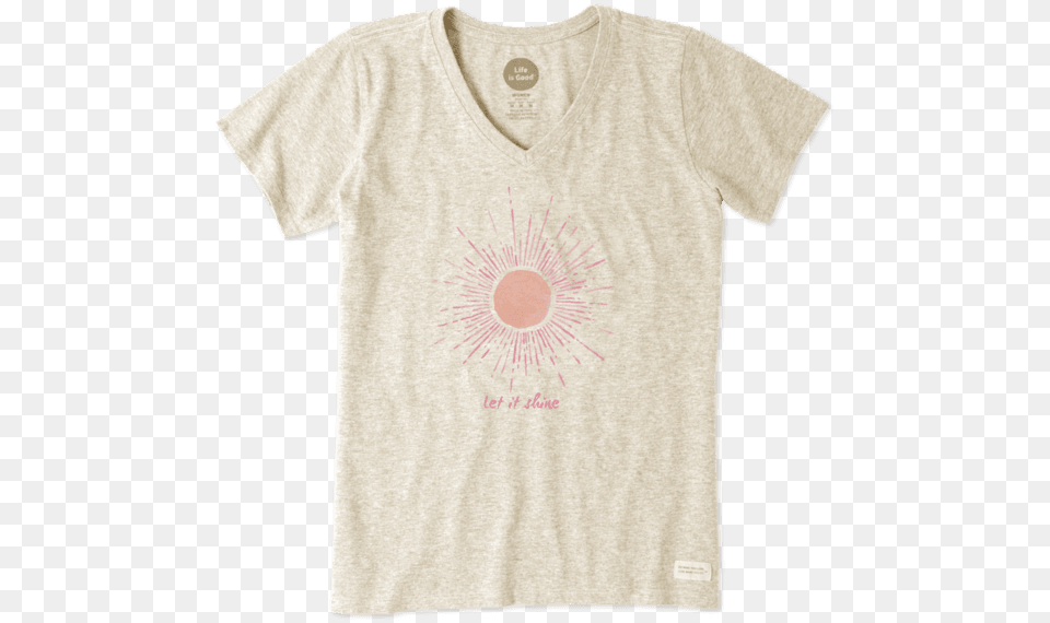 Watercolor Let It Shine Sun Crusher Vee Active Shirt, Clothing, T-shirt Free Png