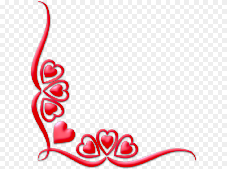 Watercolor Love Corners Valentine Clipart Corner Valentines Day Border, Art, Floral Design, Graphics, Pattern Png