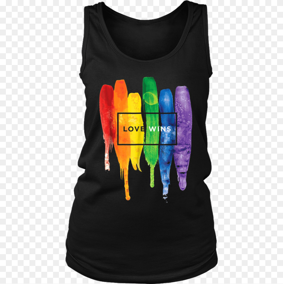 Watercolor Love Wins Rainbow T Shirt Best Woman Born In September, Clothing, T-shirt, Tank Top, Person Free Png