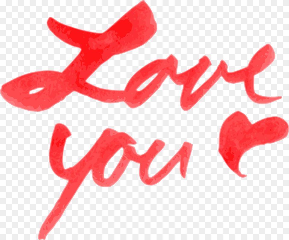 Watercolor Love You Text 3 1 Love You Watercolor, Handwriting, Animal, Fish, Sea Life Png Image