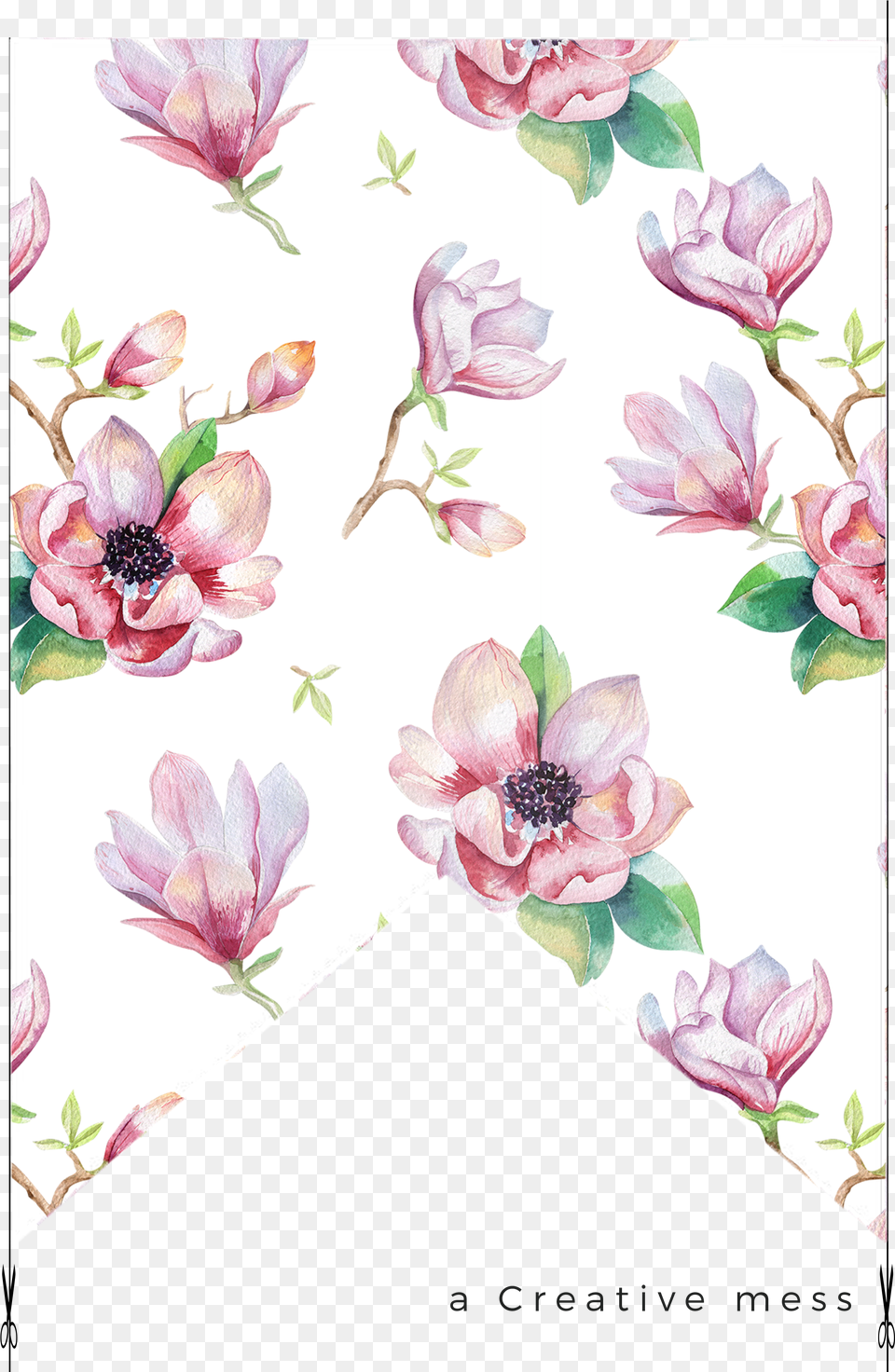 Watercolor Magnolia Watercolor Png