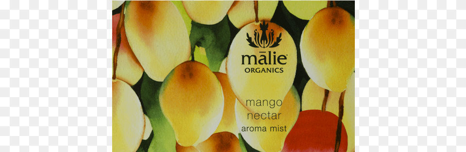 Watercolor Mangoes Rectangle Maile Organics Aroma Mist Destinia, Food, Fruit, Plant, Produce Free Png