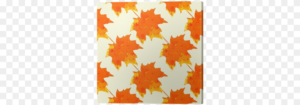 Watercolor Maple Leaves Pattern Canvas Print Pixers Watercolor Painting, Leaf, Plant, Tree, Maple Leaf Free Transparent Png