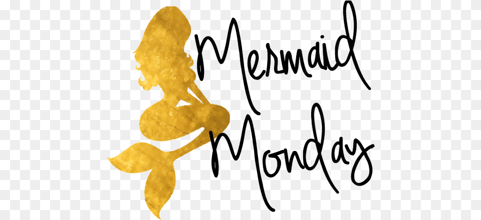 Watercolor Mermaids Mermaid Monday, Handwriting, Text, Person Free Png