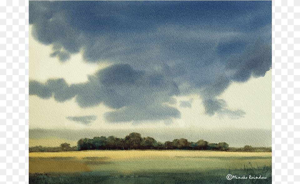 Watercolor Minekereinders Landscape In Groningen Tree, Cloud, Nature, Outdoors, Sky Free Png