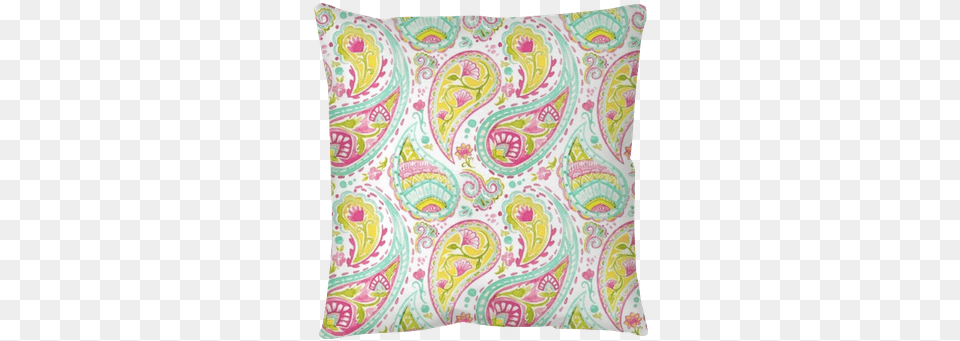 Watercolor Native Indian Pattern Throw Pillow Pixers Watercolor Painting, Cushion, Home Decor, Paisley Png Image