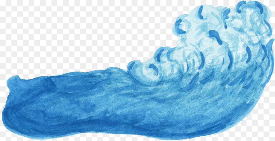 Watercolor Ocean Wave Wave Watercolor, Ice, Nature, Outdoors, Iceberg Png