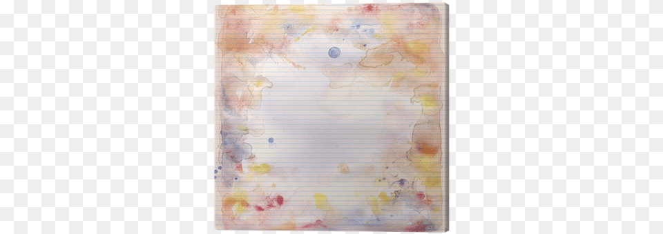Watercolor On Lined Note Book Paper Background Canvas Newspaper, Stain, Baby, Person Free Png Download