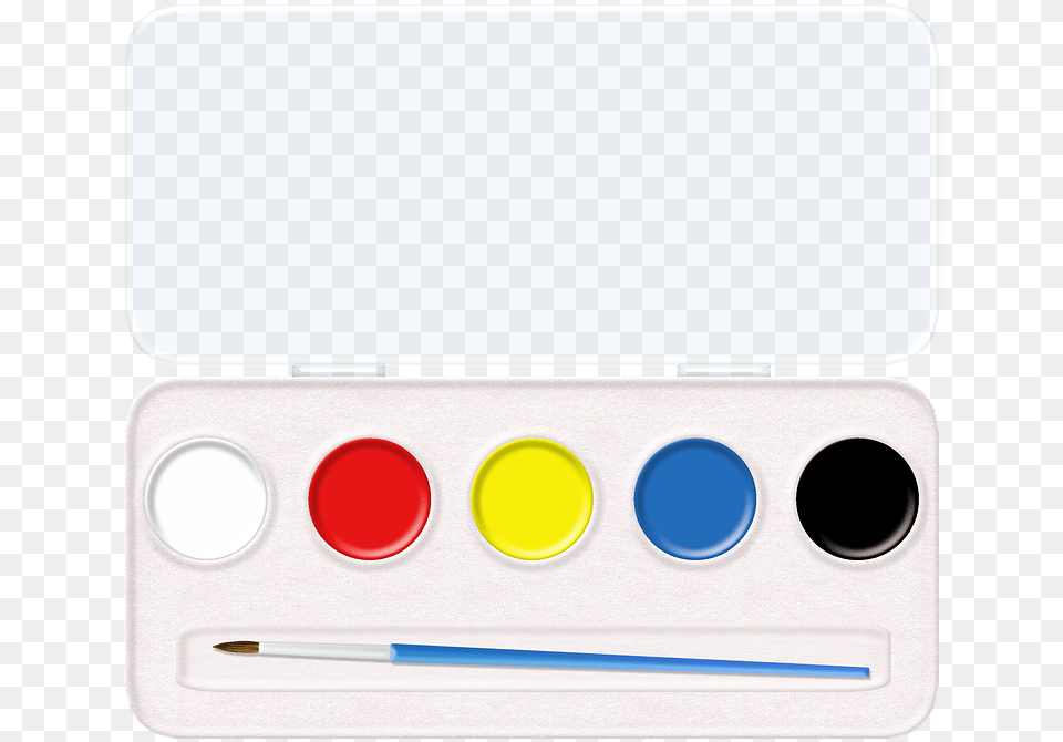 Watercolor Paint, Paint Container, Palette, White Board Free Png Download