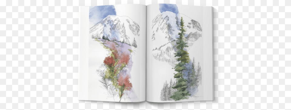 Watercolor Paint, Book, Plant, Publication, Tree Png Image