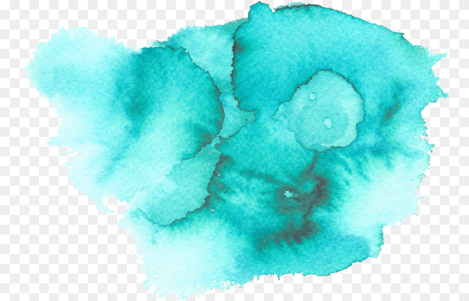 Watercolor Paint, Turquoise, Stain Free Png Download