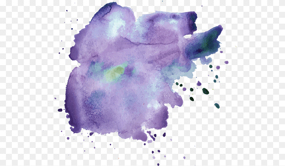 Watercolor Paint, Purple, Stain Png