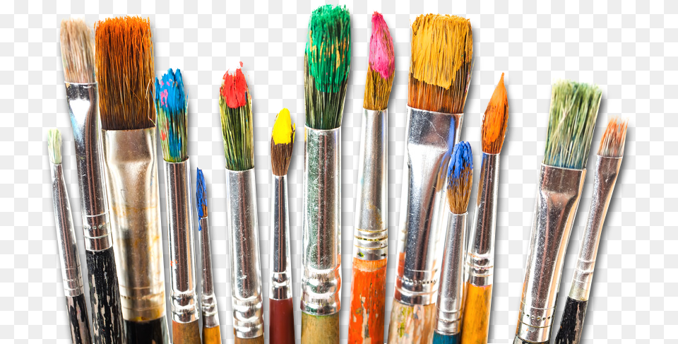 Watercolor Paint Brush Painting Paint Brushes With Paint, Device, Tool Free Transparent Png