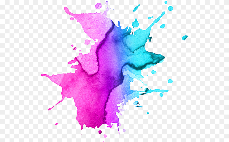 Watercolor Paint Splatter Royalty Stock Pink And Purple Splatter, Stain, Baby, Person, Face Png Image