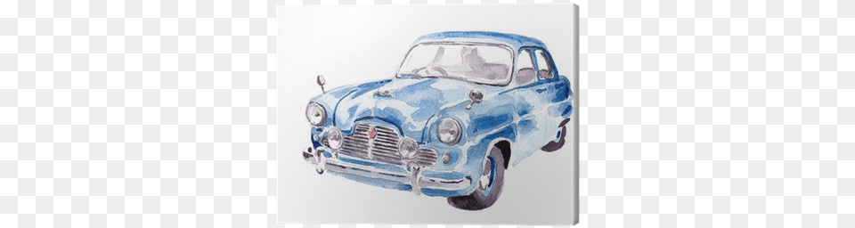 Watercolor Painting, Car, Transportation, Vehicle, Sedan Free Png Download