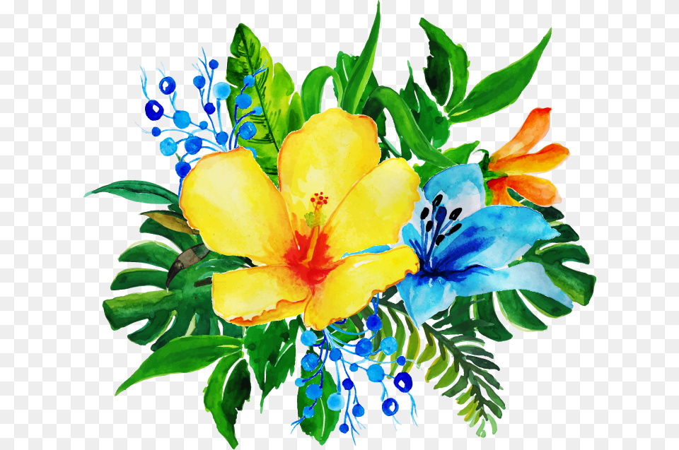 Watercolor Painting, Flower, Plant, Flower Arrangement, Flower Bouquet Png