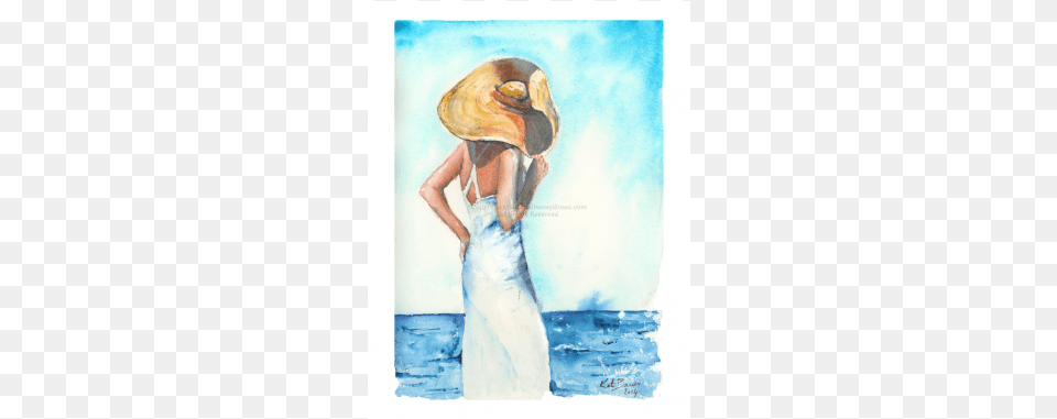 Watercolor Painting, Hat, Art, Clothing, Wedding Free Png Download