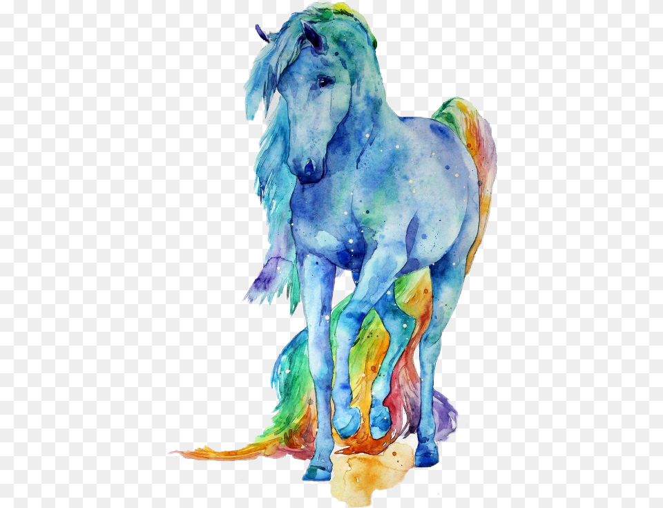 Watercolor Painting, Animal, Horse, Mammal, Art Free Transparent Png