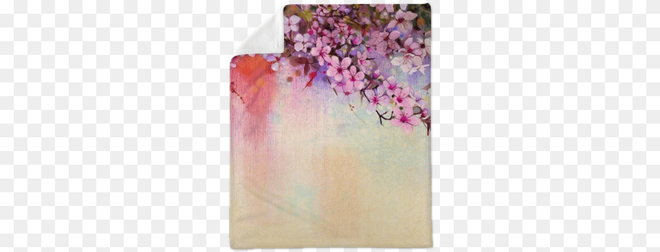 Watercolor Painting Cherry Blossoms Oil Painted Cherry Blossom, Flower, Geranium, Petal, Plant Free Png