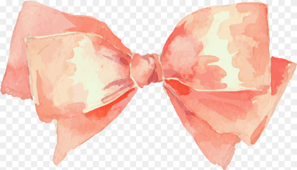 Watercolor Painting Drawing Pink Watercolor Bow, Accessories, Bow Tie, Formal Wear, Tie Free Transparent Png