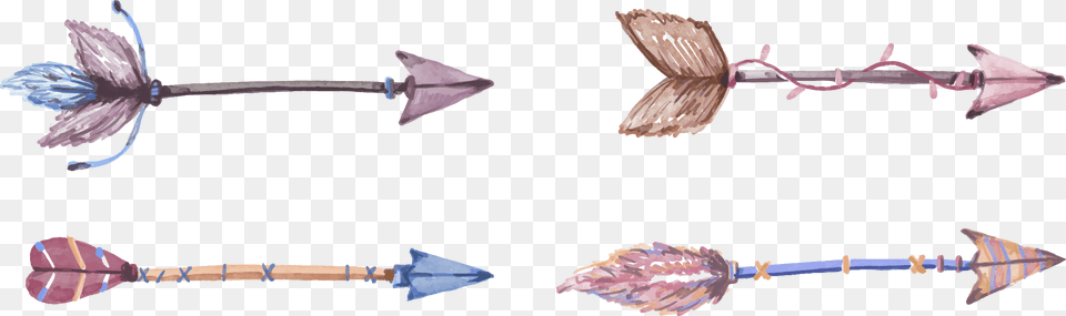 Watercolor Painting Euclidean Vector Arrow Water Color Arrows, Weapon, Spear, Arrowhead, Mortar Shell Free Png Download